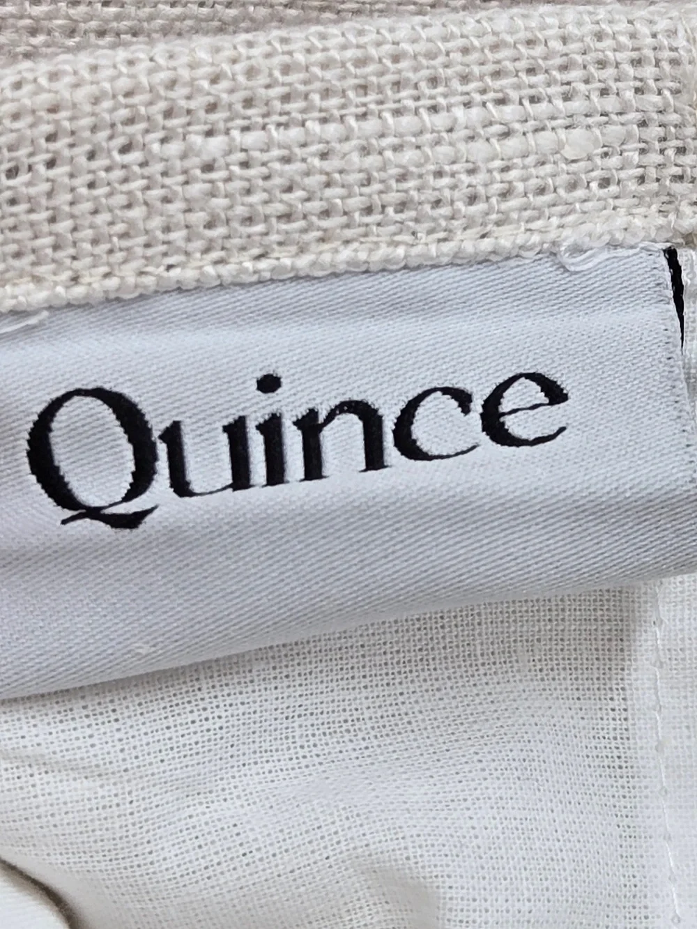 NWT QUINCE Set Of 2 48x84 Heavyweight European Linen Curtains Sand 0180